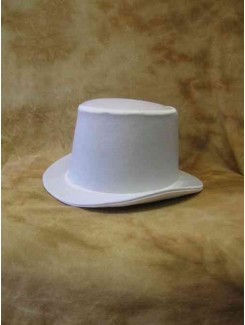 Chapeau Haut de forme blanc